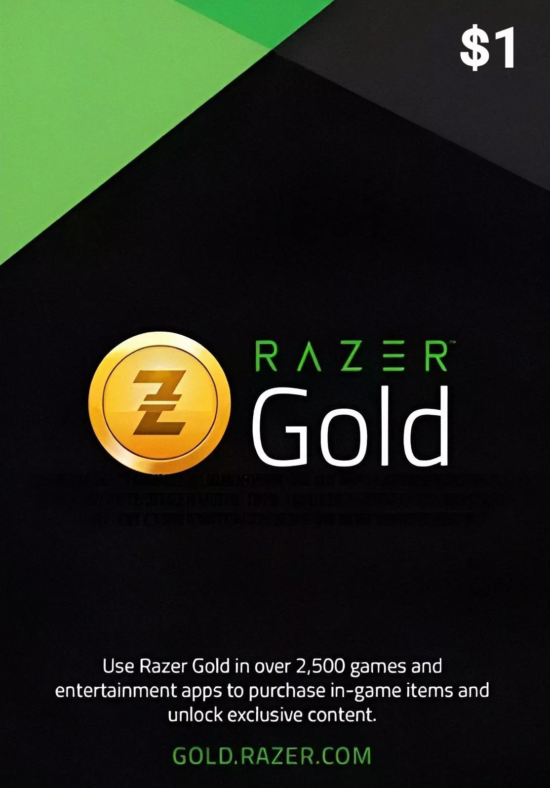 Razer Gold USA 1 USD Gift Card cover image