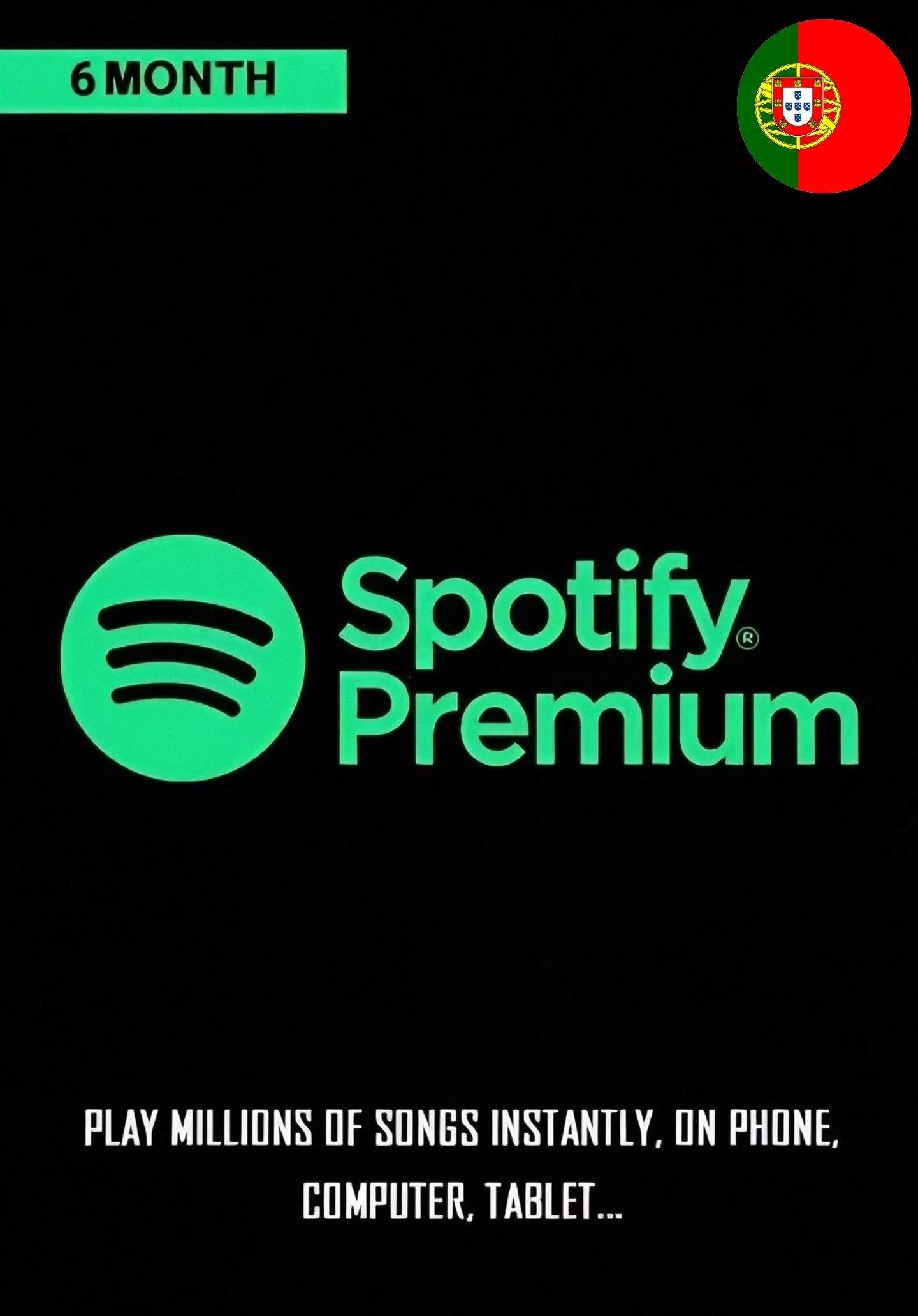 Spotify Portugal 6 Month Gift Card cover image