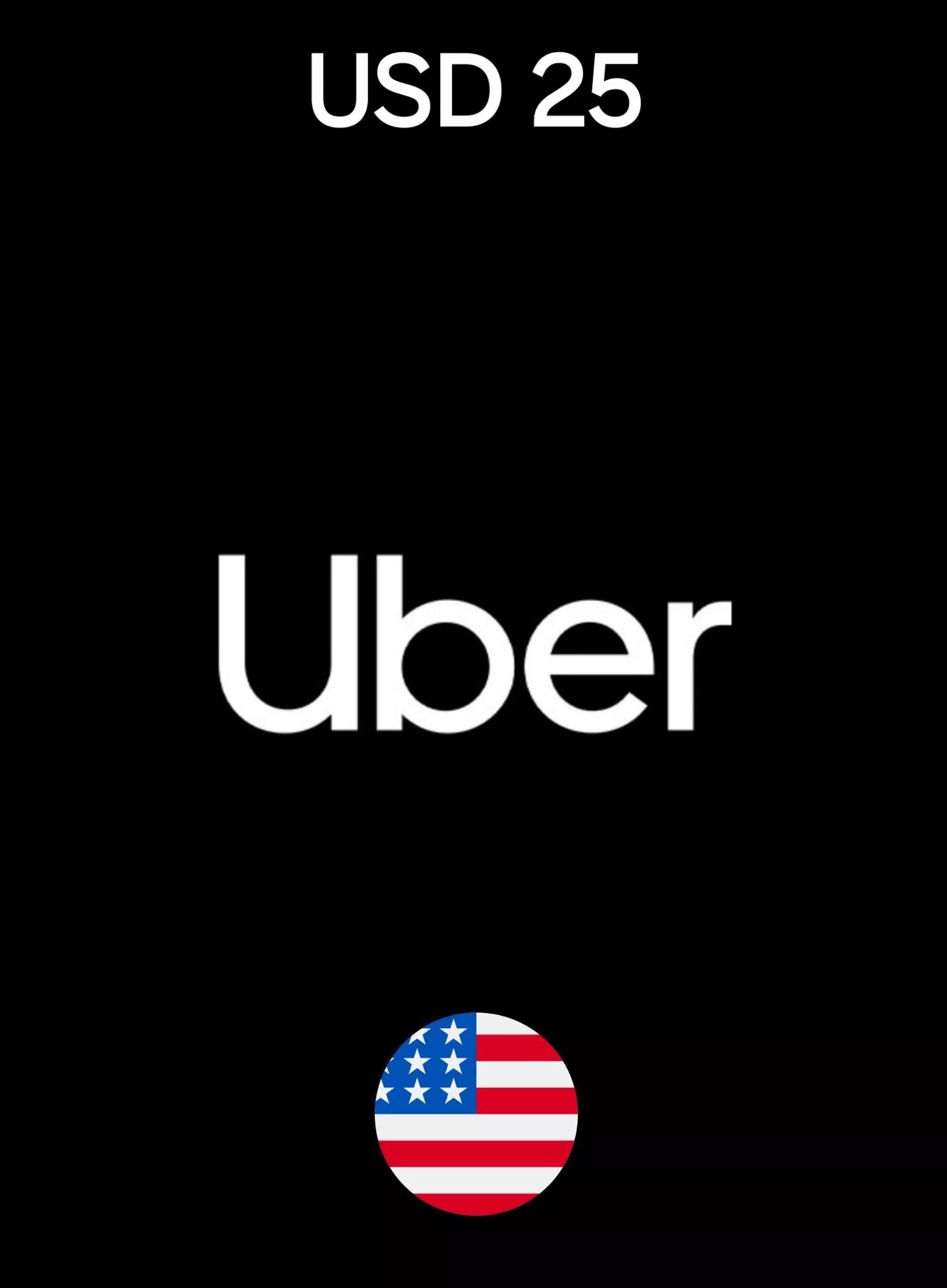 Uber USA 25 USD Gift Card cover image