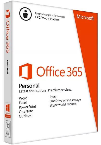 Microsoft Office 365 Personal (1 User / 1 Year) (PC / MAC) cover image