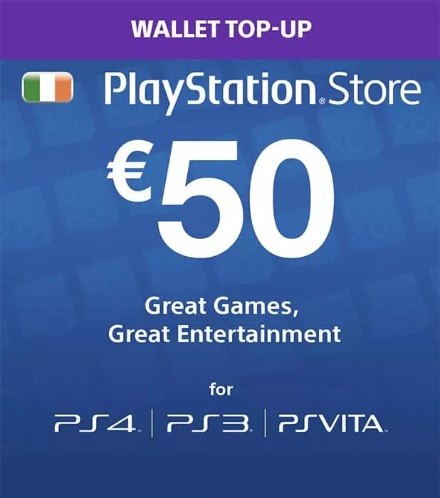 Ireland PSN 50 EUR Gift Card cover image