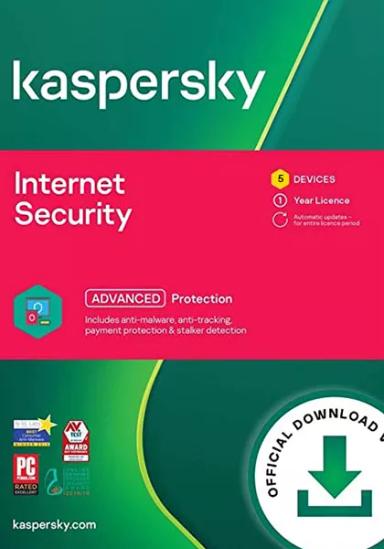 Kaspersky Internet Security Multi-Device 2023 (5 Users / 1 Year) cover image
