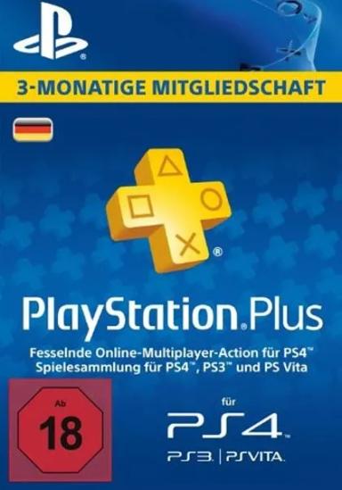 Germany PSN Plus 3-Month Subscription Code cover image