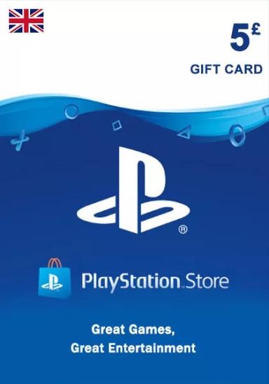 UK PSN 5 GBP Gift Card cover image